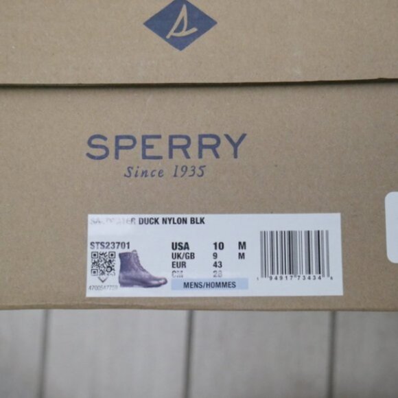 Sperry Insulated Waterproof Duck Boots Men\'s Sizes 9.5 10 Slip Resistant